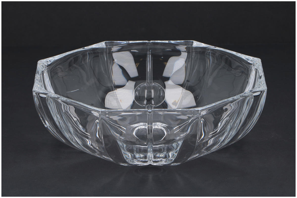 Schaal kristal dia 25cm