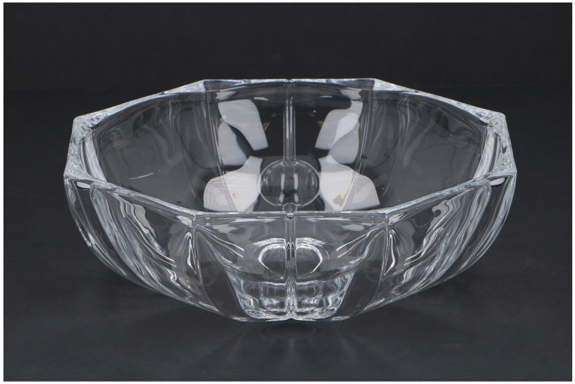 Schaal kristal dia 25cm