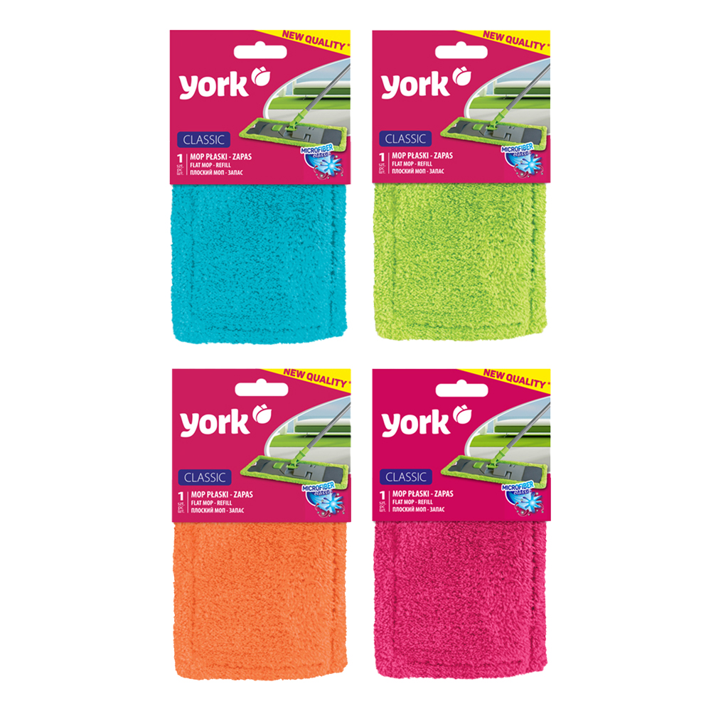 York vloerwisser vervangingsdoek 45x14cm - nat