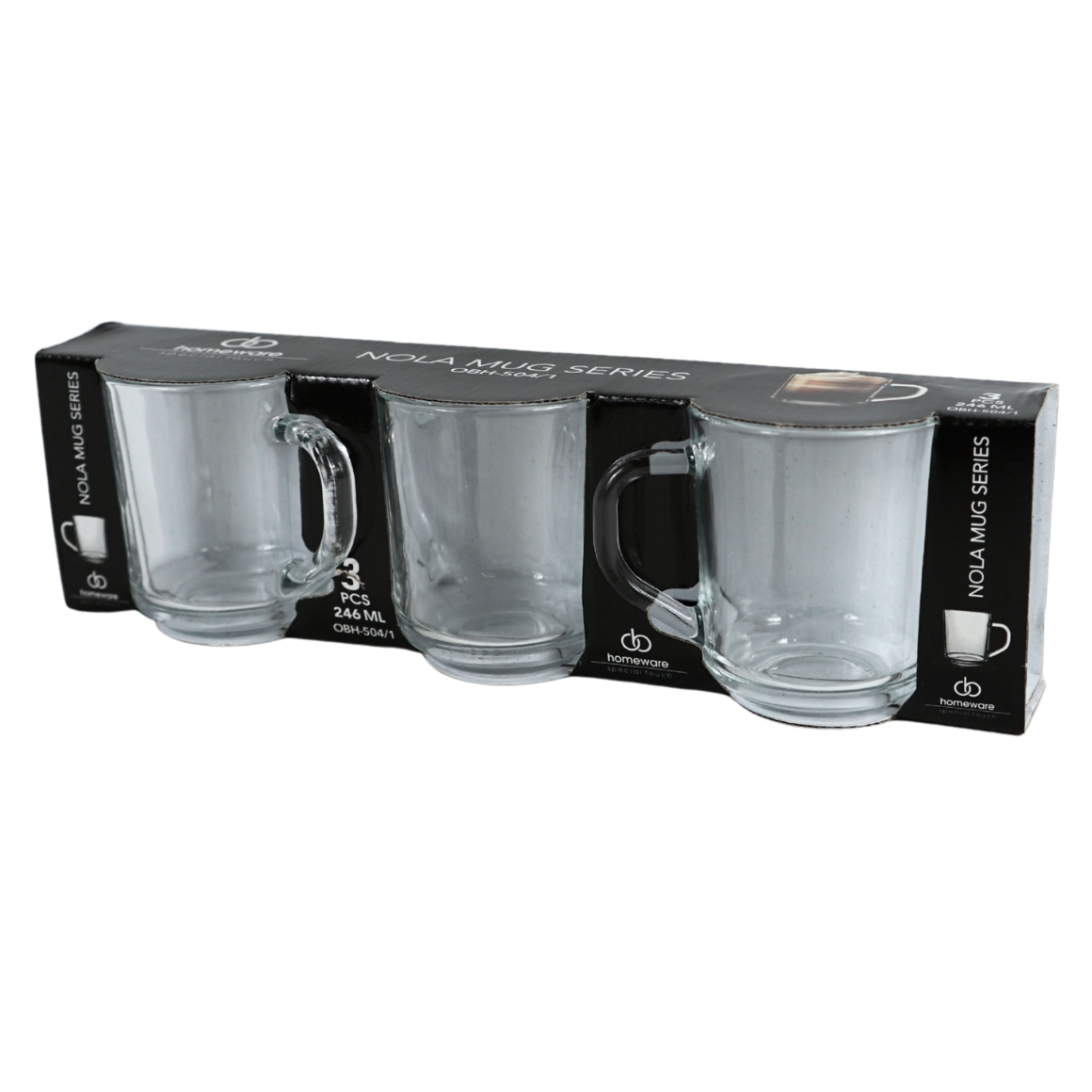 Theeglas Homeware Nola 246ml set 3 stuks