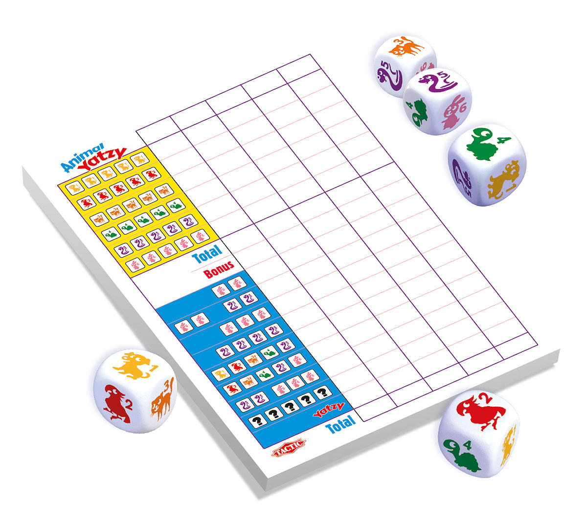 Tactic Travel Animal Yatzy