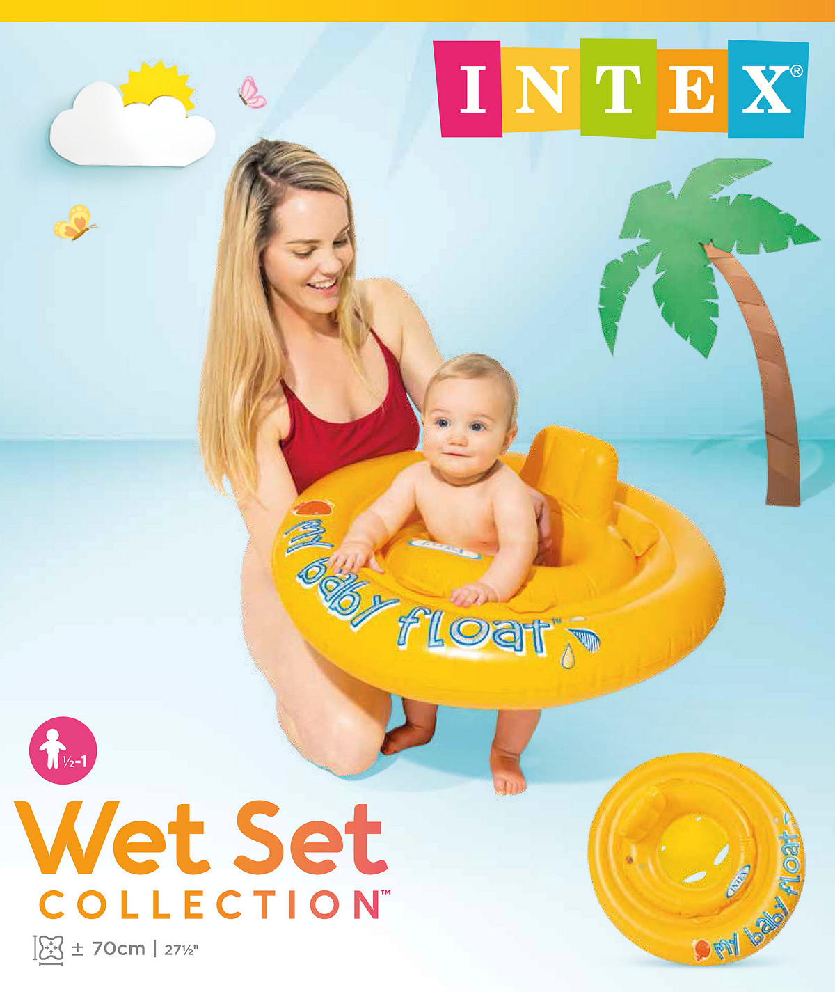 Intex My Baby Float drijfband 70cm 6 tot 12 maanden