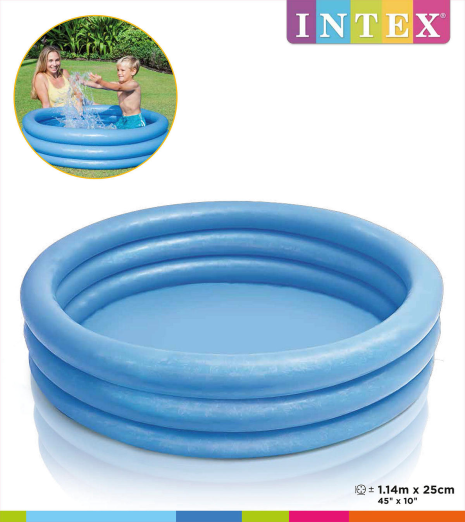 Intex zwembad Crystal Blue 114x25cm