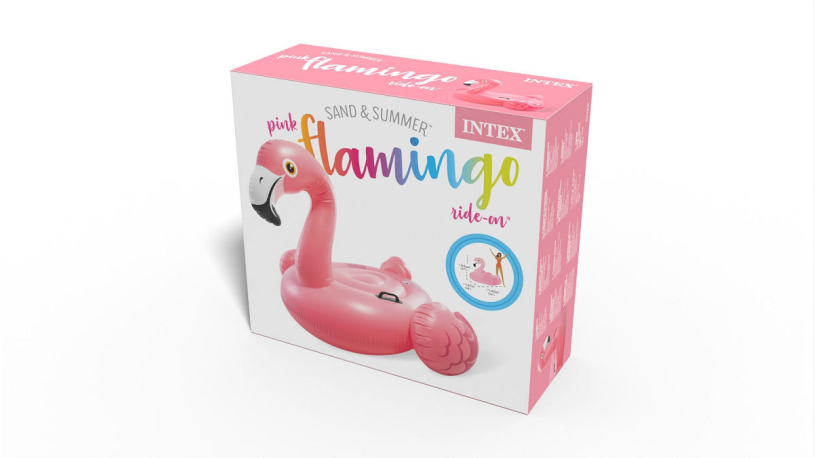 Intex Flamingo ride-on 142x137x97cm