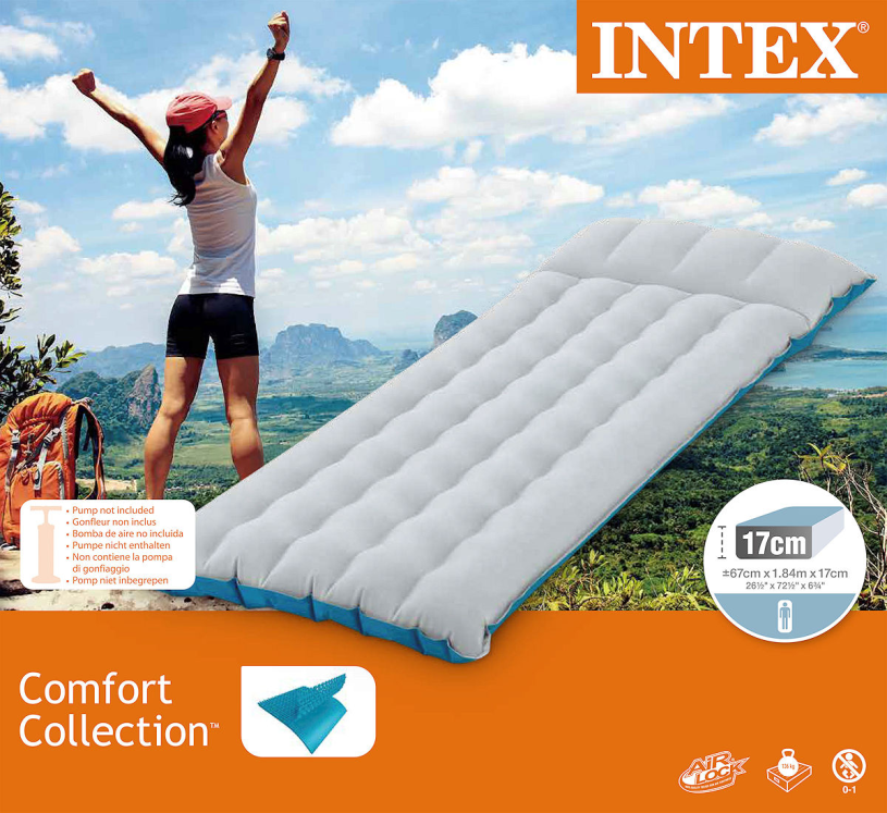 Intex Camping Mat luchtbed 184x67x13cm