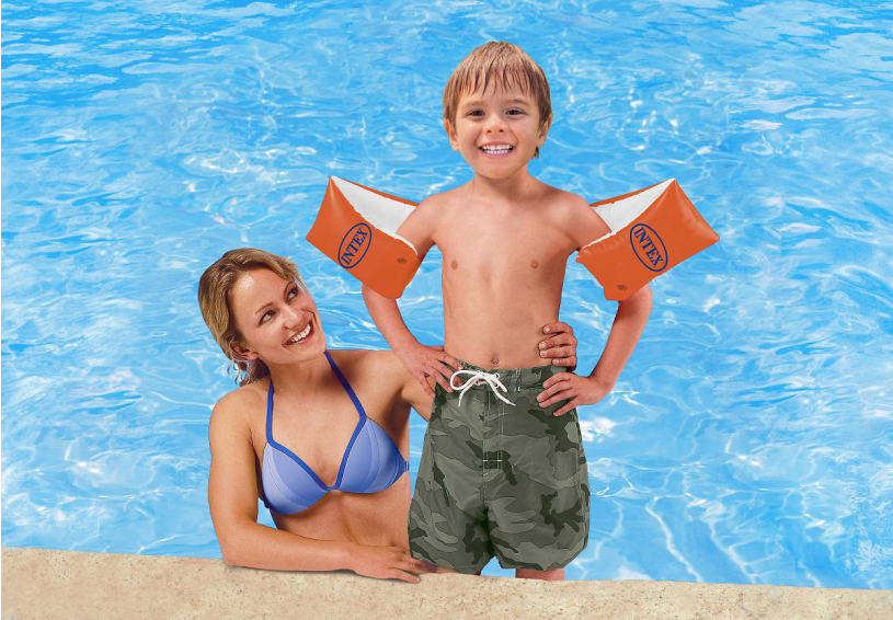 Intex Deluxe armbandjes 30x15cm 6 tot 12 jaar