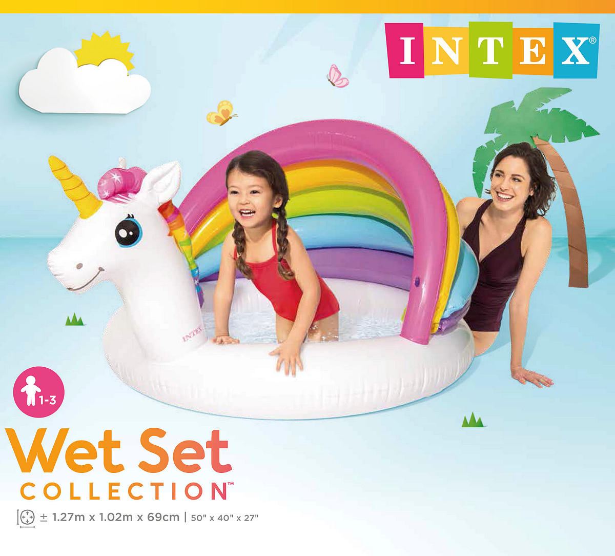 Intex zwembad Eenhoorn 127x102x69cm