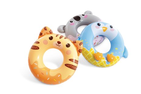 Intex zwemband Cute Animals 79x76cm assorti