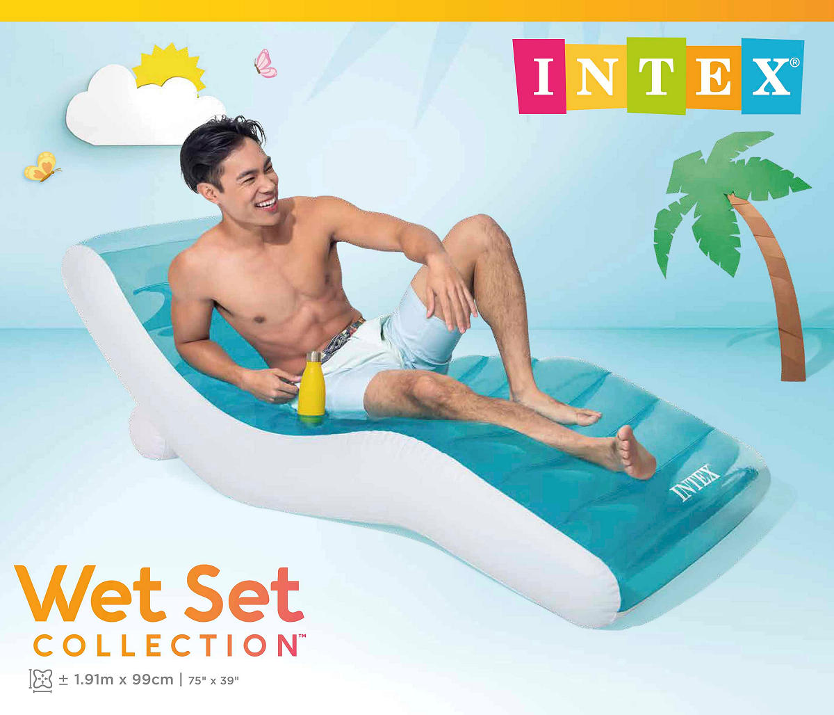 Intex luchtbed Splash Lounge 191x99cm