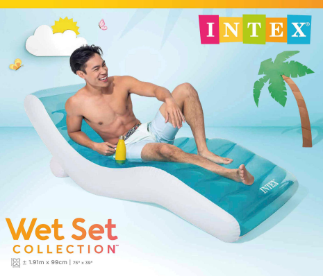 Intex luchtbed Splash Lounge 191x99cm