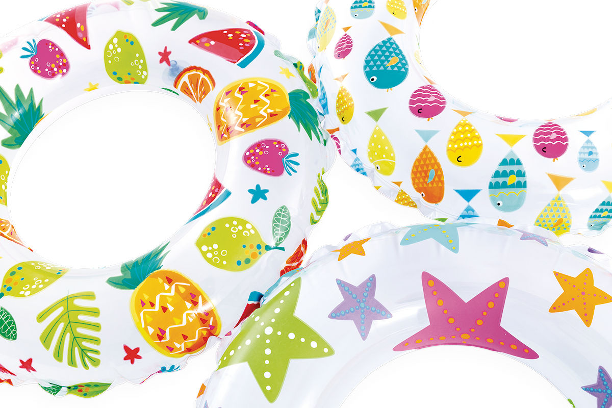 Intex zwemband Lively print 51cm 3 kleuren