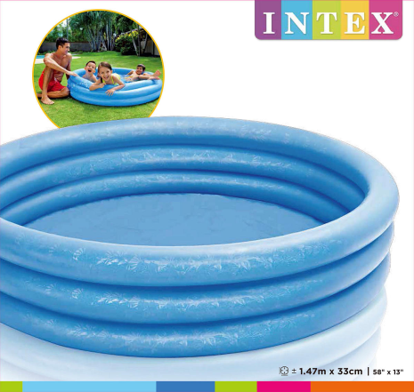 Intex zwembad Crystal Blue 144x33cm
