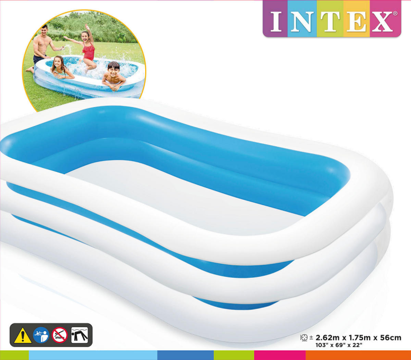Intex Swim Center familie zwembad 262x175x56cm