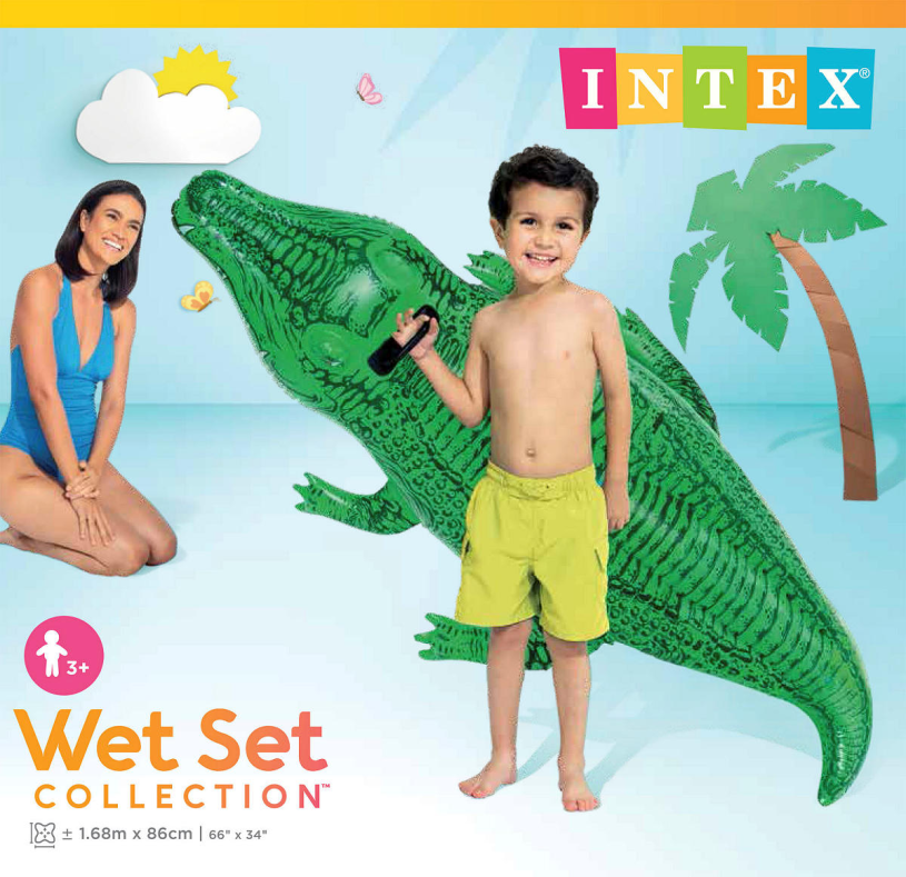 Intex Krokodil ride-on 168x86cm