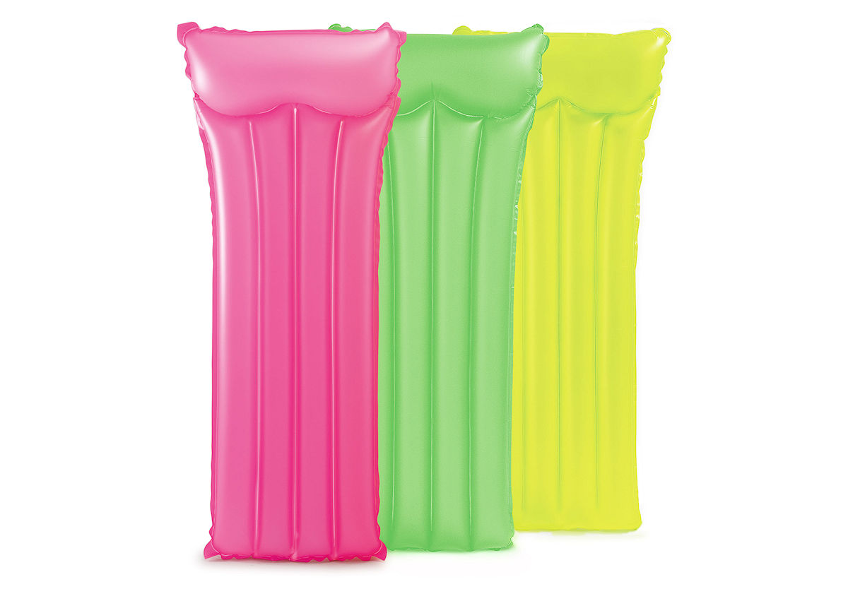 Intex luchtbed 183x76cm 3 neon kleuren