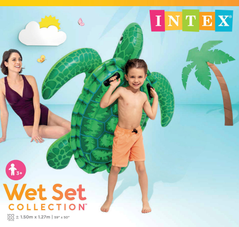 Intex Schildpad ride-on 150x127cm