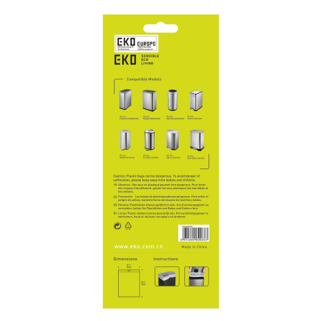 EKO afvalzak type E 25-35L - 12 stuks/rol