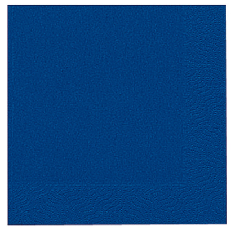 Duni servetten Dark Blue 3-laags 33x33