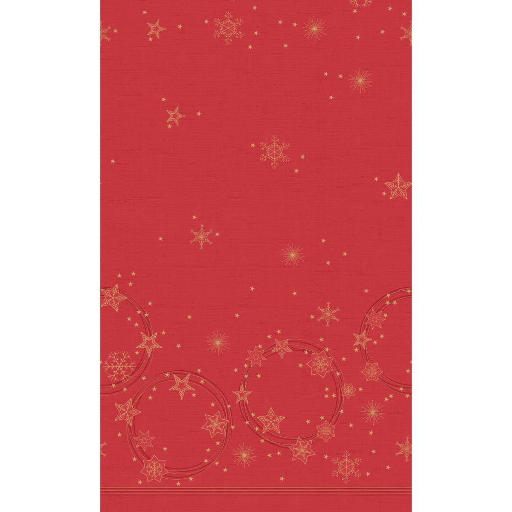 Duni tafellaken Star Shine Red 138x220cm