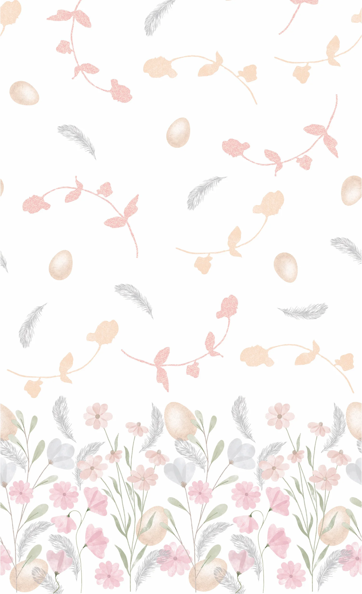 Duni tafellaken Soft Easter 138x220cm