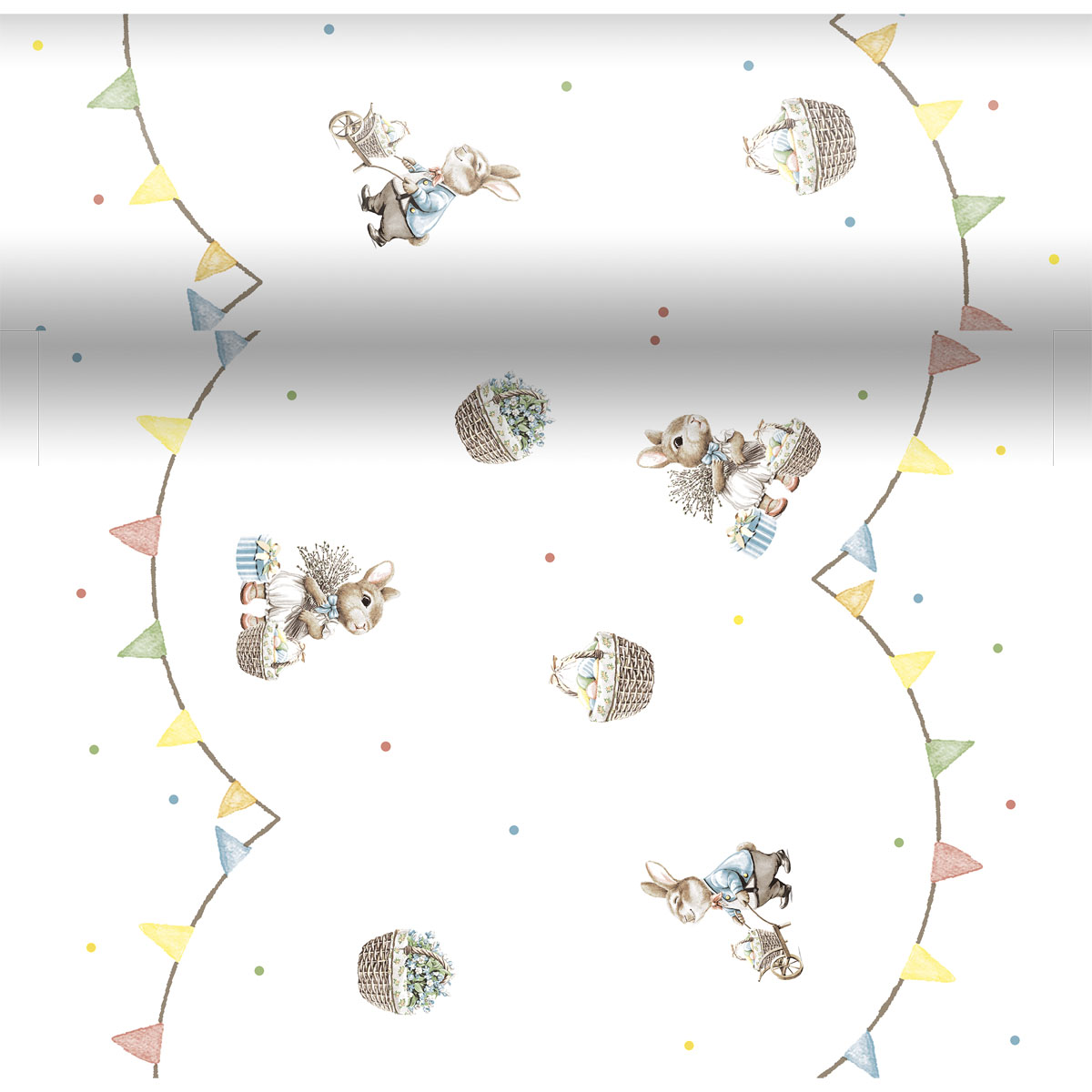 Duni Dunicel 3-in-1 Bunny Joy 40x480cm