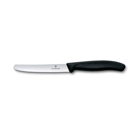 Victorinox Classix Tafelmes rond kartel 11cm 2st - zwart