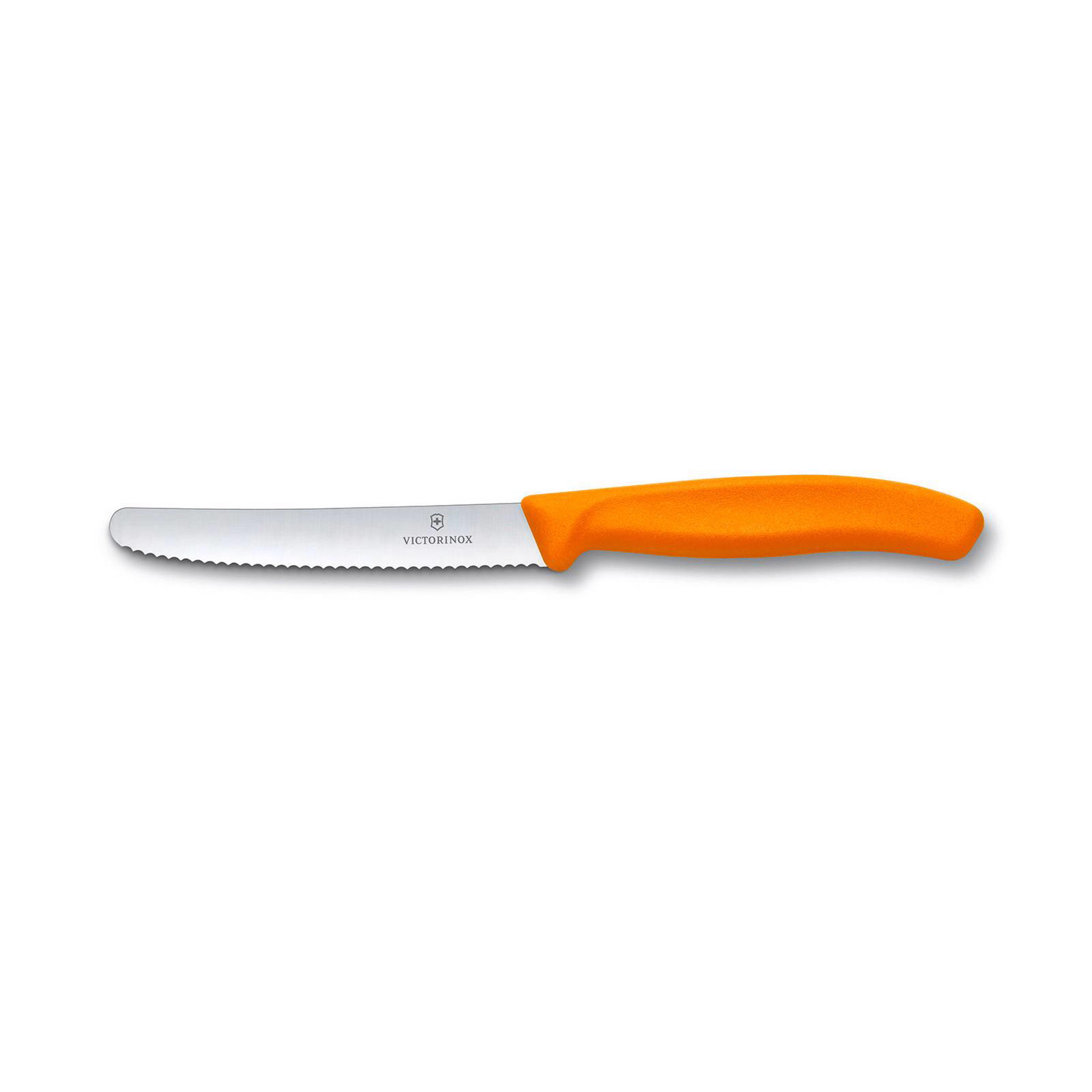 Victorinox Classix Tafelmes rond kartel 11cm 2st - oranje