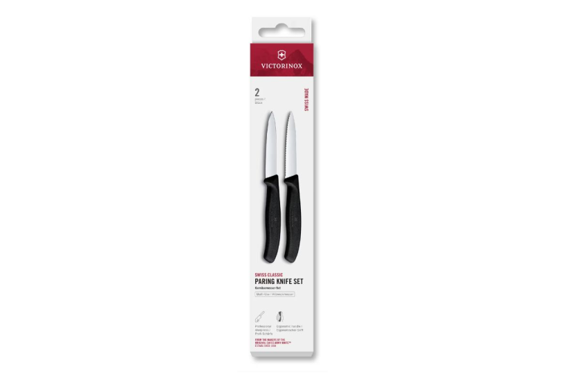 Victorinox Classic keukenset spits/kartel 2-dlg 8cm - zwart