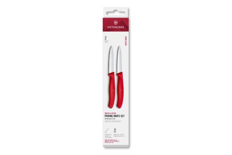 Victorinox Classic keukenset spits/kartel 2-dlg 8cm - rood
