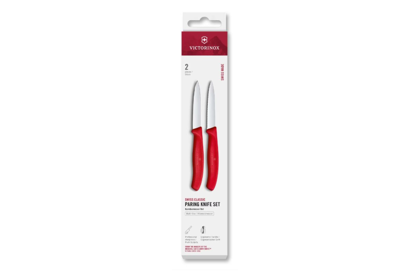 Victorinox Classic keukenset spits/kartel 2-dlg 8cm - rood