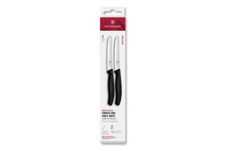 Victorinox Classic tafelmes rond kartel 2st 11cm - zwart