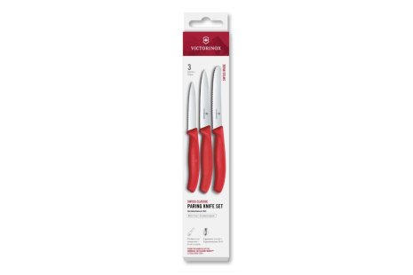Victorinox Classic keukenset spits/kartel 3-dlg - rood