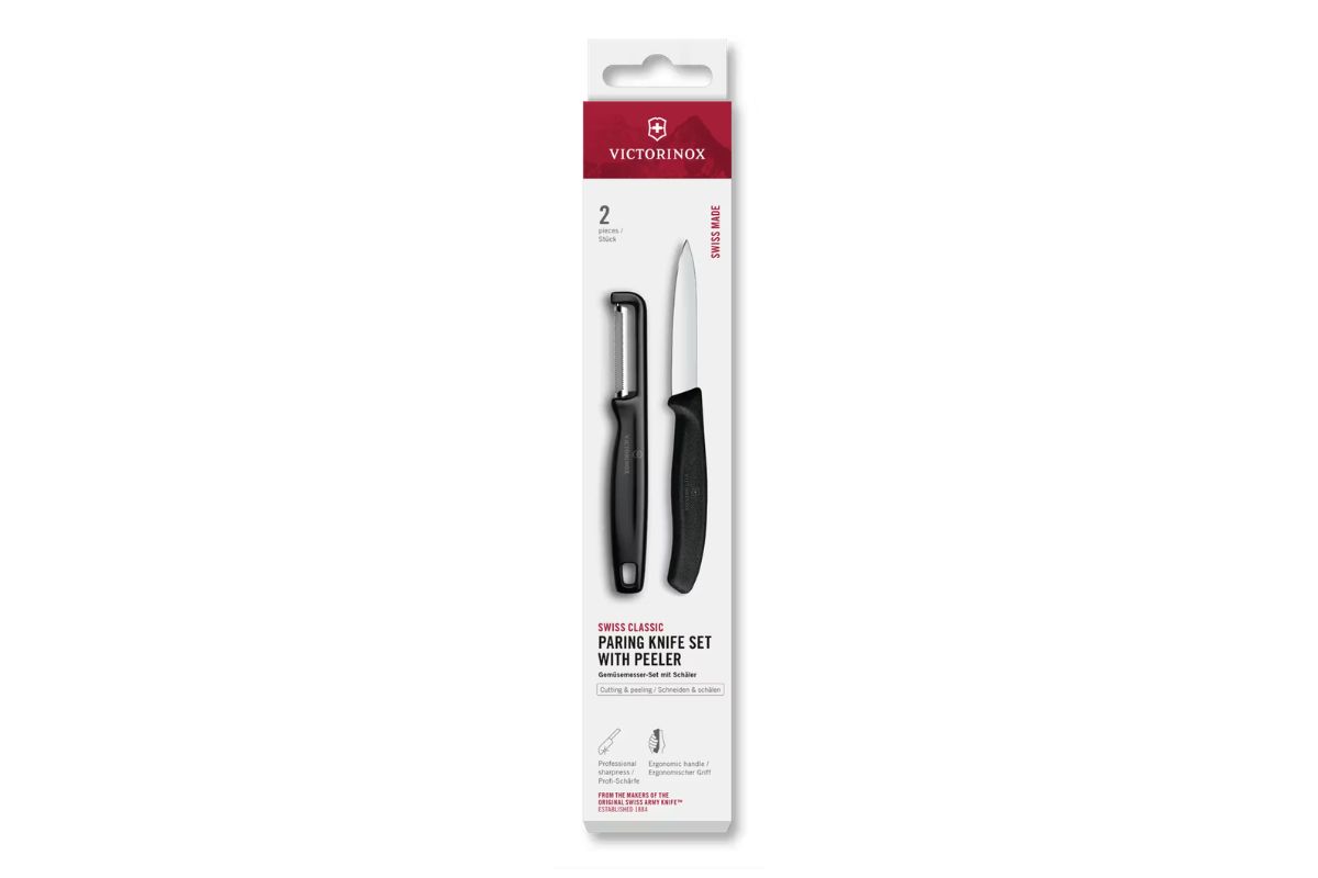 Victorinox Classic set schilmes/I-dunschiller 2-dlg - zwart