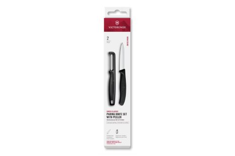 Victorinox Classic set schilmes/I-dunschiller 2-dlg - zwart
