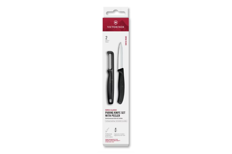 Victorinox Classic set schilmes/I-dunschiller 2-dlg - zwart