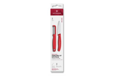 Victorinox Classic set schilmes/I-dunschiller 2-dlg - rood
