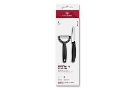 Victorinox Classic set schilmes/Y-dunschiller 2-dlg - zwart