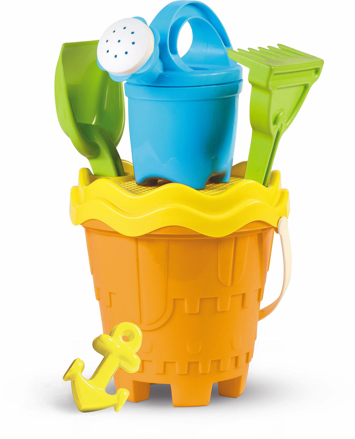 Kasteelemmerset 17cm met gieter rond assorti