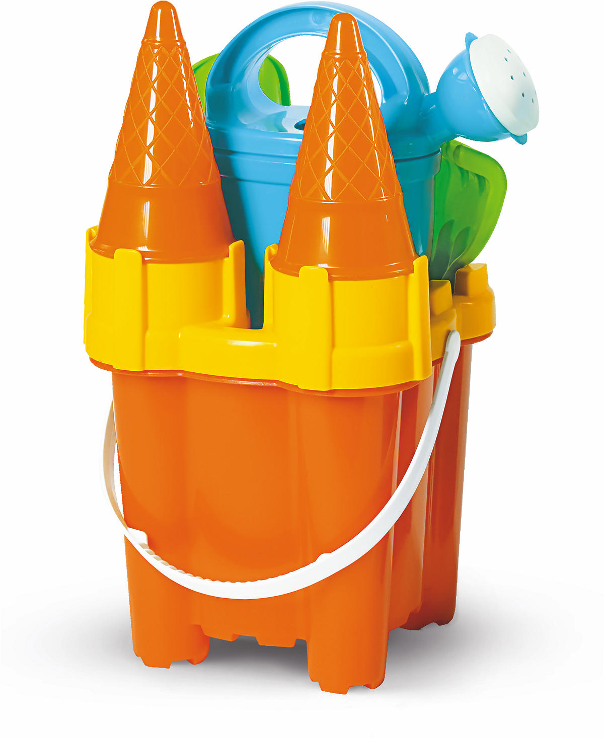 Kasteelemmerset 15x15cm met gieter vierkant assorti