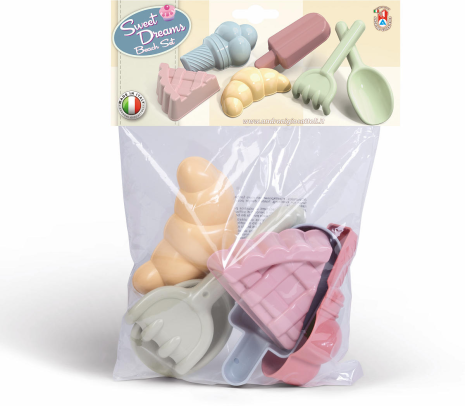 Strandset Sweet Dreams pastel 6-delig