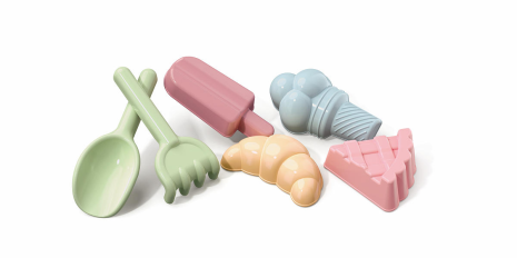 Strandset Sweet Dreams pastel 6-delig