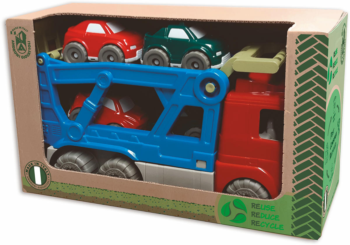 Auto Transporter Recycled +/- 30cm ( incl. 4 auto's )