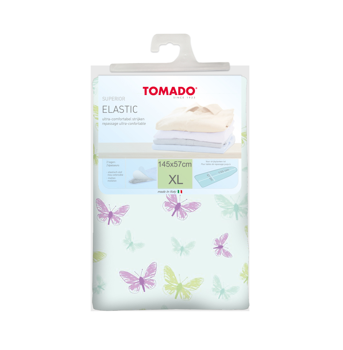 Tomado Strijkplankhoes Universeel Stretch - 130x48cm