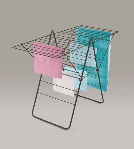 Metaltex droogrek - Rotterdam 25m zwart