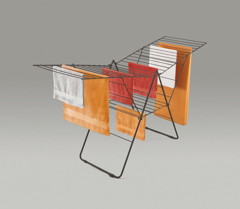 Metaltex droogrek - Amsterdam 30m zwart