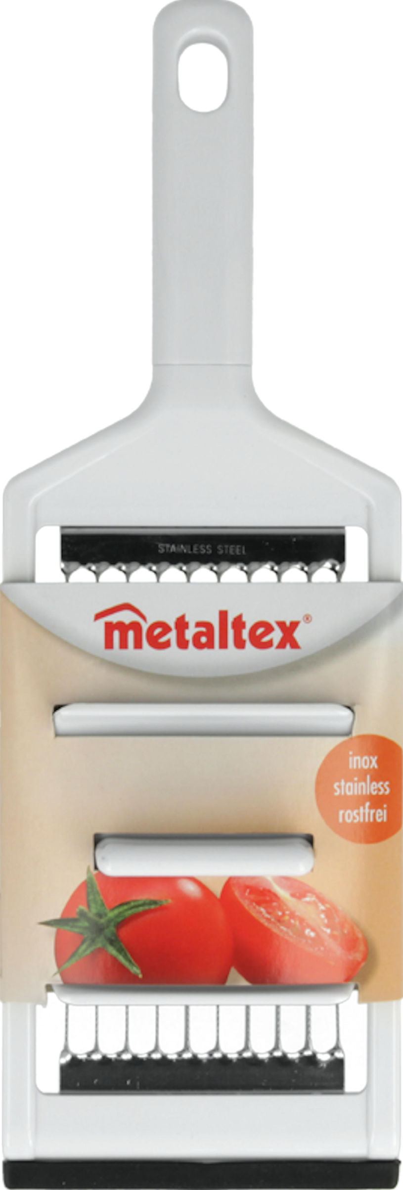 Metaltex Tomato tomatensnijder met duwer