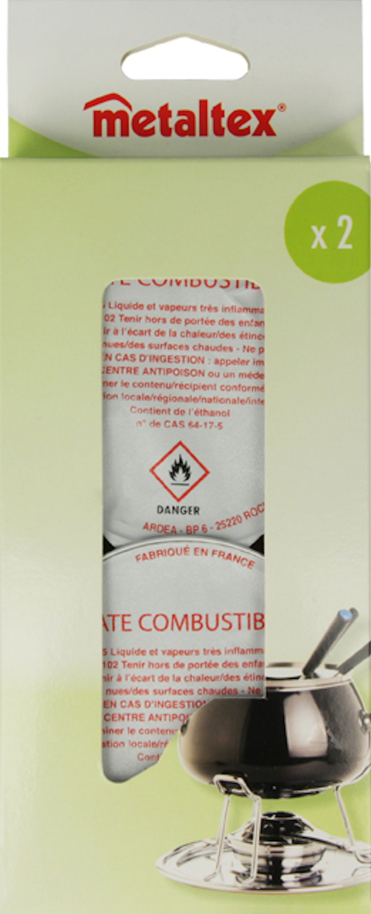 Metaltex Fondue brandgel 2x80gram