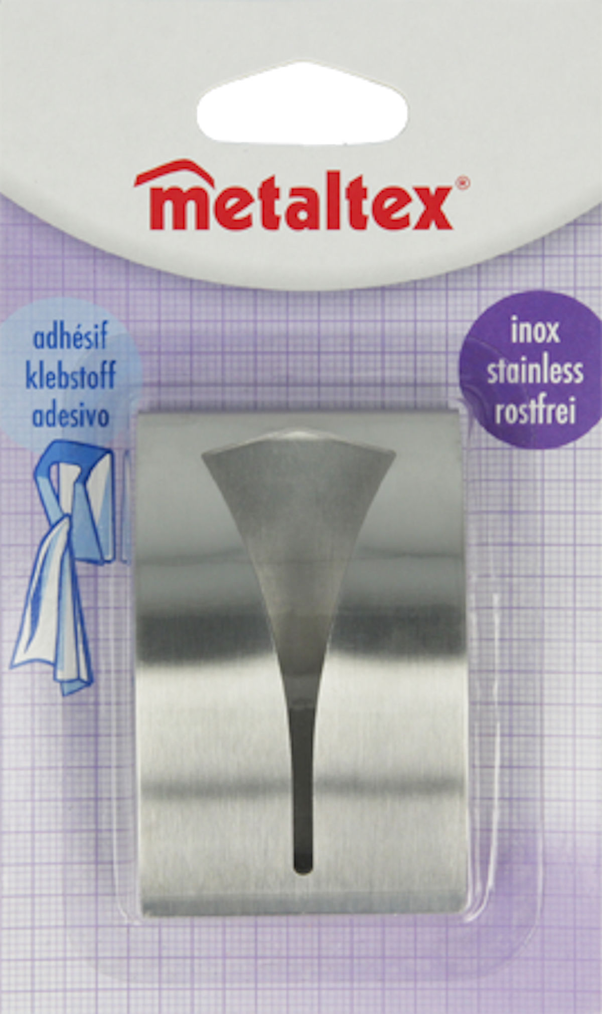 Metaltex handdoekhouder RVS