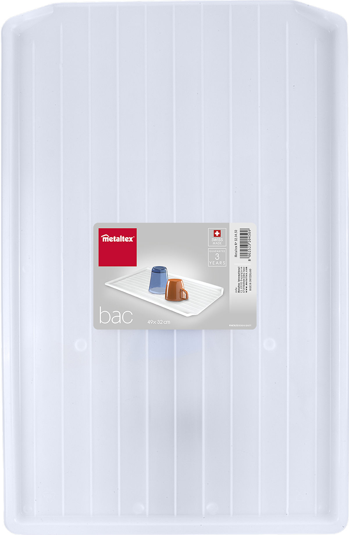 Metaltex afdruipplaat plastic 49x32cm