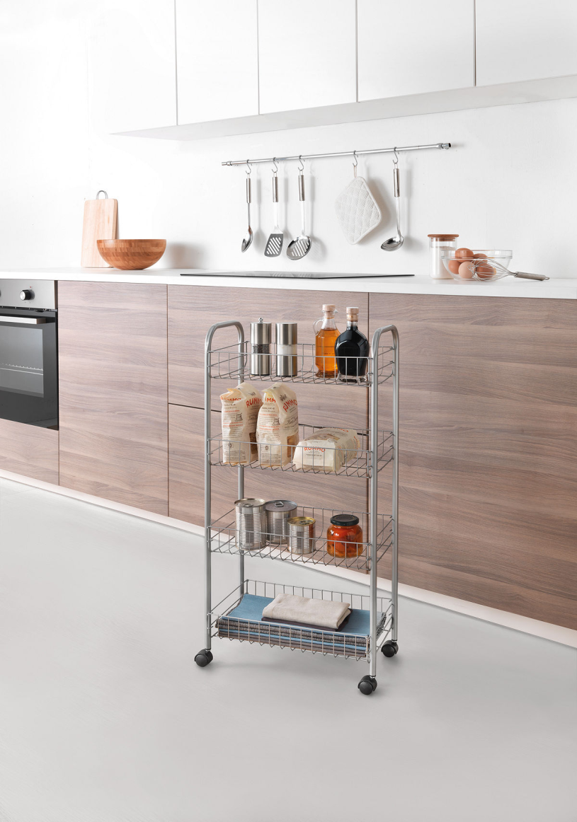 Metaltex Ascona rolwagen 4 etages 41x26x86cm